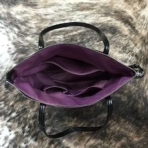 COACH Laura Black Leather Tote